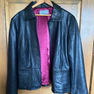 Ladies Leather Jacket by Ann Taylor